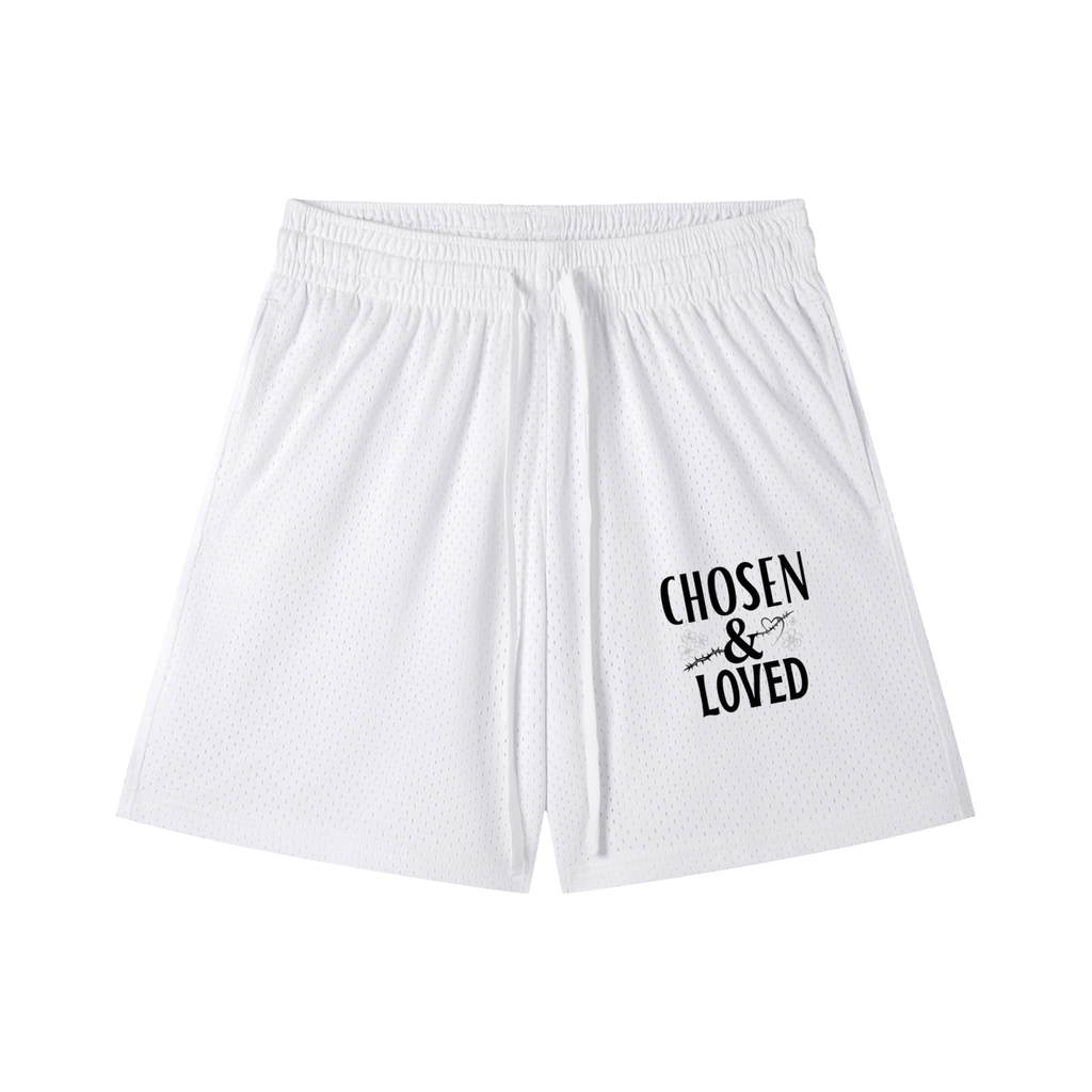 Mesh Drawstring Shorts