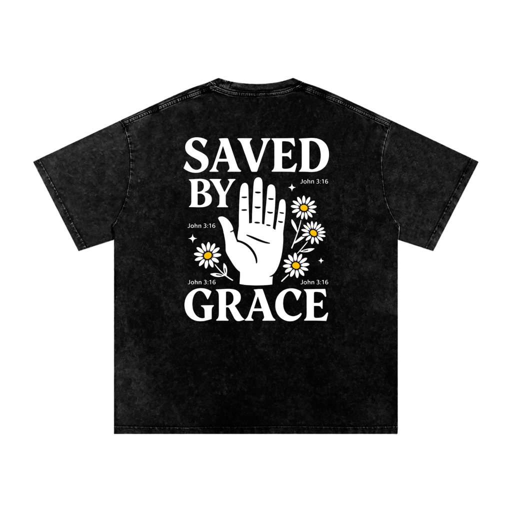 SAVED BY GRACE  (Back Desing)  T-Shirt