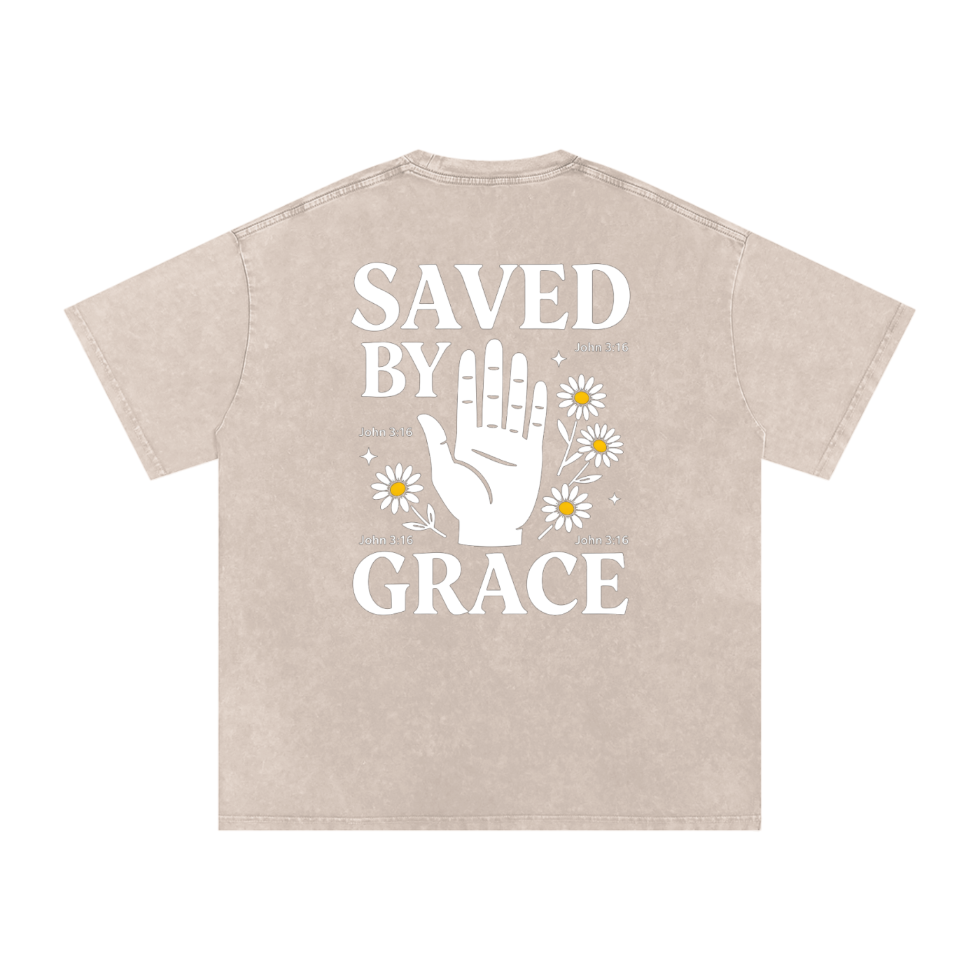 SAVED BY GRACE  (Back Desing)  T-Shirt