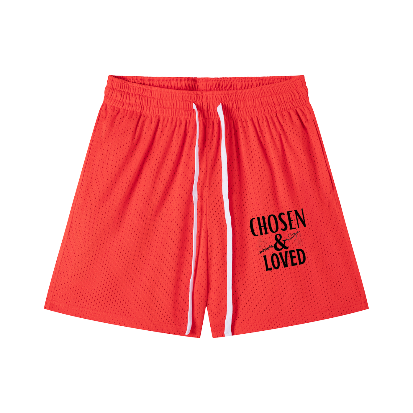 Mesh Drawstring Shorts