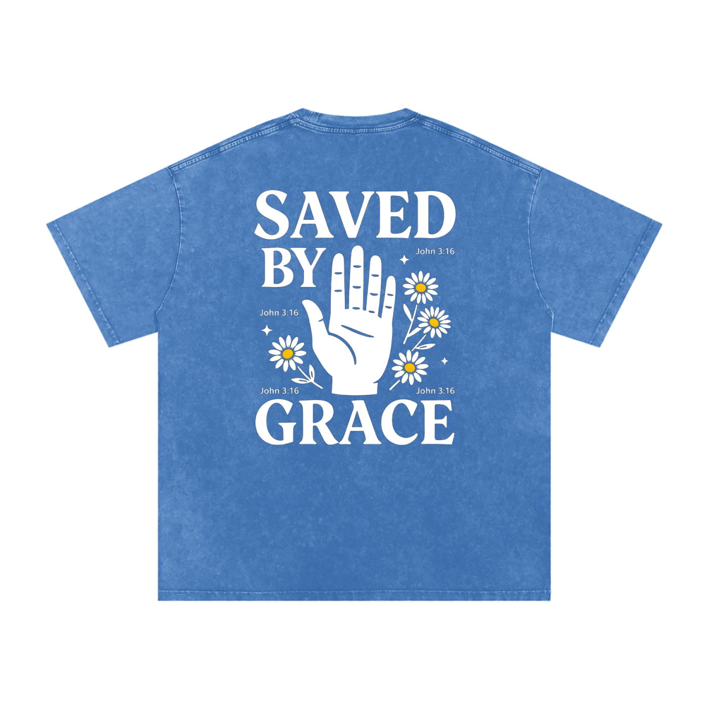 SAVED BY GRACE  (Back Desing)  T-Shirt