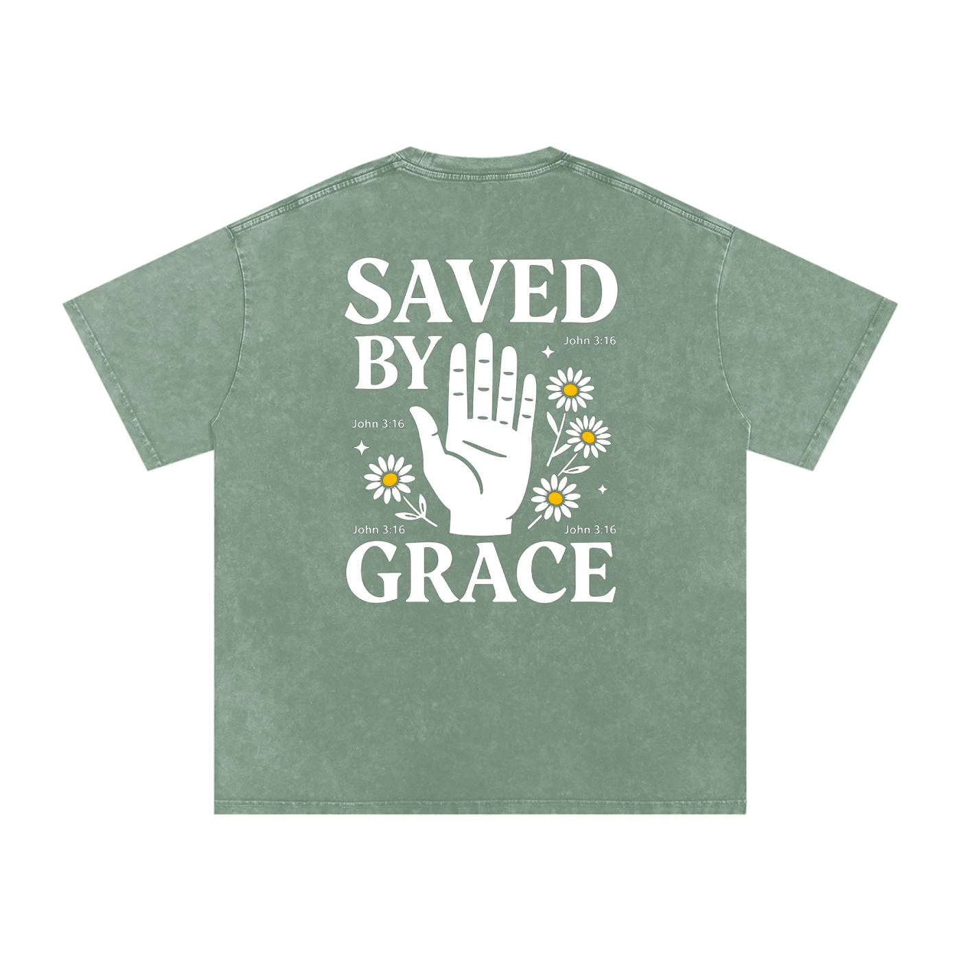 SAVED BY GRACE  (Back Desing)  T-Shirt