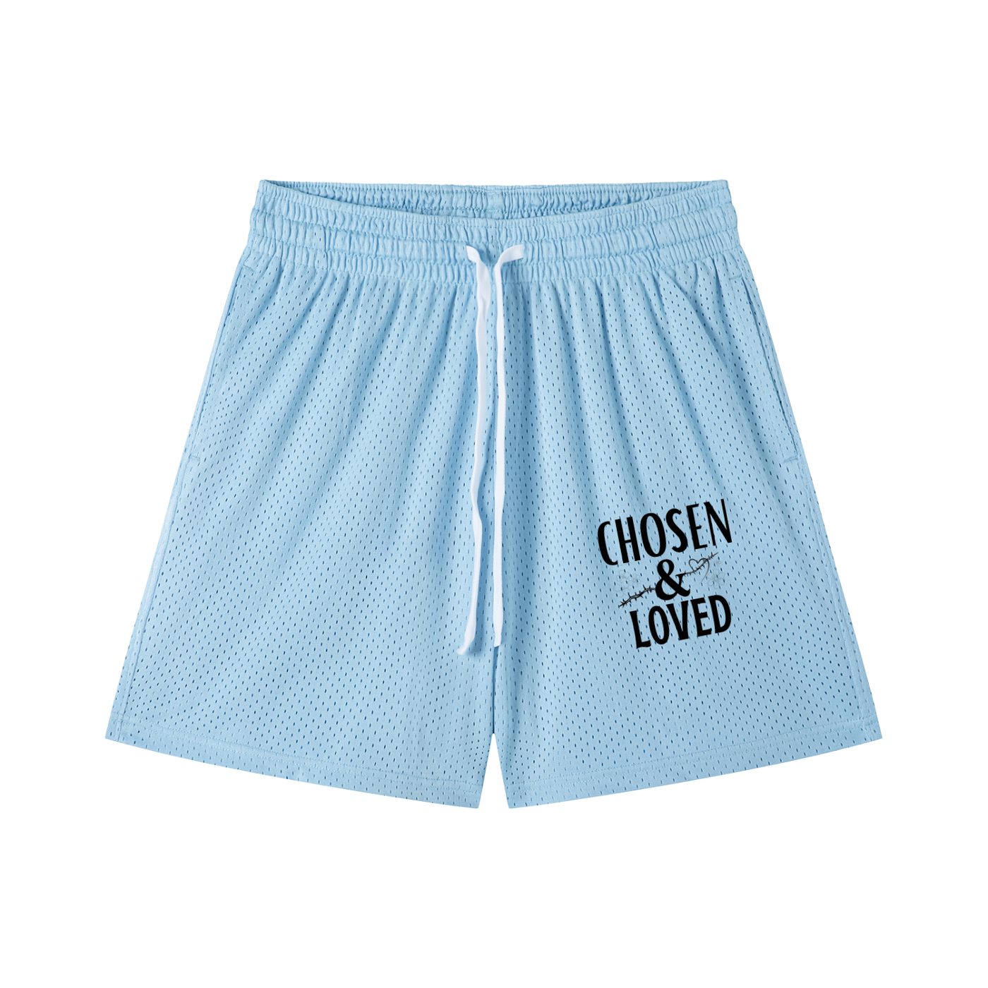 Mesh Drawstring Shorts